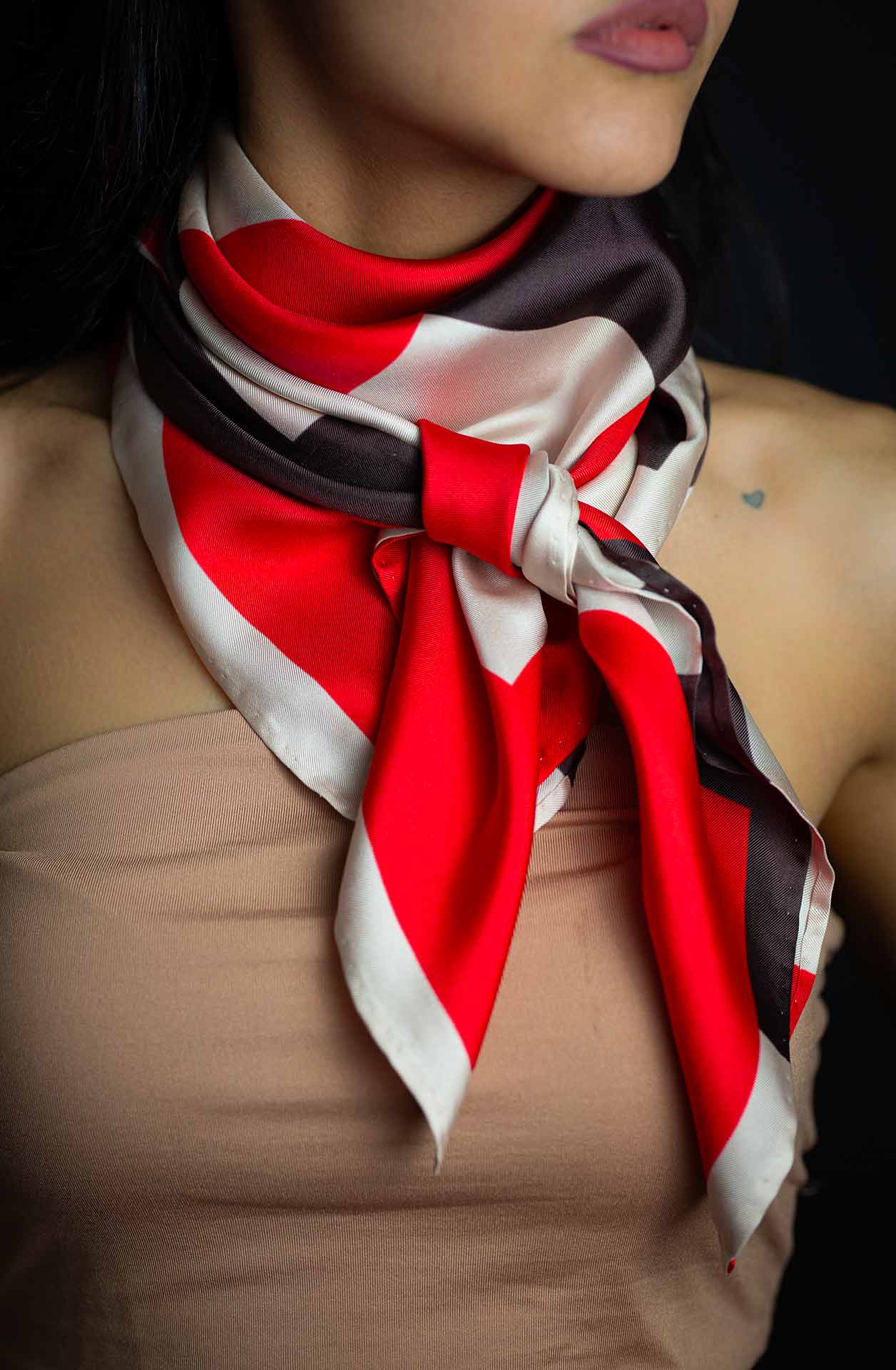 2 Foulard Quadrati In Raso Di Seta Per Capelli, 90x90 Cm, Grandi Dimensioni, Colori Assortiti